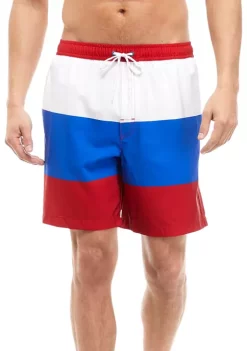 Buy 🎁 Ocean + Coast® Color Block Swim Trunks 🔥 -Ocean + Coast® Sales Store Belk 1013