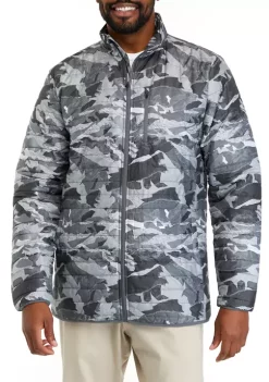 Promo 🛒 Ocean + Coast® Big & Tall Camo Print Puffer Jacket 🔔