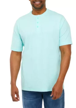 Buy ⭐ Ocean + Coast® Big & Tall Short Sleeve Henley 👕 Shirt 🔥 -Ocean + Coast® Sales Store Belk 1141