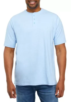 Buy ⭐ Ocean + Coast® Big & Tall Short Sleeve Henley 👕 Shirt 🔥 -Ocean + Coast® Sales Store Belk 1144