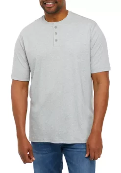 Buy ⭐ Ocean + Coast® Big & Tall Short Sleeve Henley 👕 Shirt 🔥 -Ocean + Coast® Sales Store Belk 1145