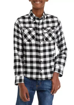 Cheapest ✔️ Ocean + Coast® Boys 8-20 Long Sleeve Plaid Flannel 👚 Shirt 🛒 -Ocean + Coast® Sales Store Belk 1153