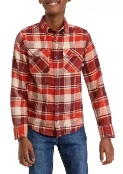 Cheapest ✔️ Ocean + Coast® Boys 8-20 Long Sleeve Plaid Flannel 👚 Shirt 🛒 -Ocean + Coast® Sales Store Belk 1155