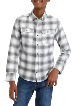 Cheapest ✔️ Ocean + Coast® Boys 8-20 Long Sleeve Plaid Flannel 👚 Shirt 🛒 -Ocean + Coast® Sales Store Belk 1156