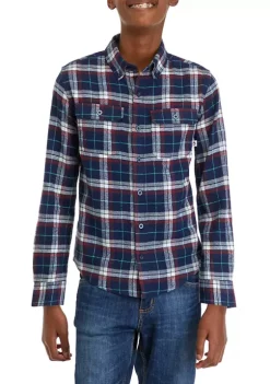 Cheapest ✔️ Ocean + Coast® Boys 8-20 Long Sleeve Plaid Flannel 👚 Shirt 🛒 -Ocean + Coast® Sales Store Belk 1157