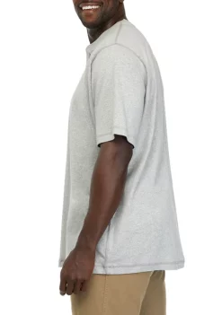 Outlet 🧨 Ocean + Coast® Big & Tall Short Sleeve Jaspe Henley 👚 Shirt 🌟 -Ocean + Coast® Sales Store Belk 1179