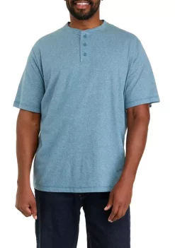 Outlet 🧨 Ocean + Coast® Big & Tall Short Sleeve Jaspe Henley 👚 Shirt 🌟 -Ocean + Coast® Sales Store Belk 1181