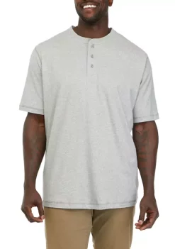 Outlet 🧨 Ocean + Coast® Big & Tall Short Sleeve Jaspe Henley 👚 Shirt 🌟 -Ocean + Coast® Sales Store Belk 1184