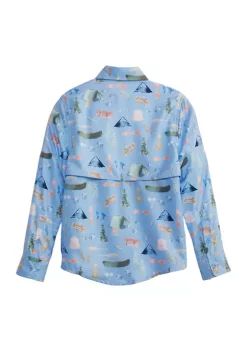 Brand new 😀 Ocean + Coast® Boys 4-7 Long Sleeve Printed Fishing 👚 Shirt 😍 -Ocean + Coast® Sales Store Belk 1189