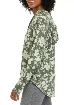 Promo 🥰 Ocean + Coast® 👩 Women's Long Sleeve Printed Seamed Hoodie 🔔 -Ocean + Coast® Sales Store Belk 1271