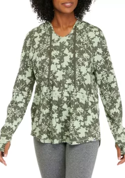 Promo 🥰 Ocean + Coast® 👩 Women's Long Sleeve Printed Seamed Hoodie 🔔 -Ocean + Coast® Sales Store Belk 1272