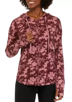 Promo 🥰 Ocean + Coast® 👩 Women's Long Sleeve Printed Seamed Hoodie 🔔 -Ocean + Coast® Sales Store Belk 1273