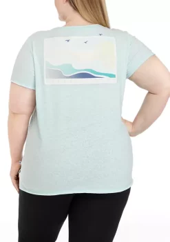 Cheapest ⌛ Ocean + Coast® Plus Size Short Sleeve Graphic T-Shirt 🔥