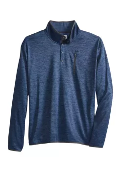 Discount 😍 Ocean + Coast® Big & Tall Performance Space Dye Fleece 1/4 Zip Pullover 🧨 -Ocean + Coast® Sales Store Belk 1436