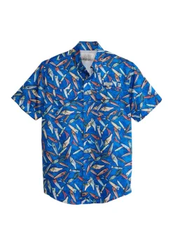 Promo 💯 Ocean + Coast® Boys 8-20 Short Sleeve Printed Fishing 👚 Shirt ⭐ -Ocean + Coast® Sales Store Belk 1485