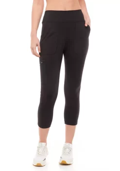 Discount 🔥 Ocean + Coast® 👩 Women's Solid Cargo Capri Leggings ✨