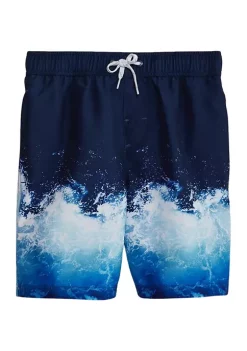 Discount ⭐ Ocean + Coast® Boys 8-20 Printed Swim Trunks 🎉 -Ocean + Coast® Sales Store Belk 1662