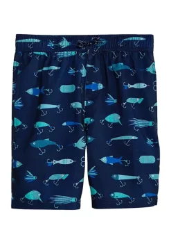 Discount ⭐ Ocean + Coast® Boys 8-20 Printed Swim Trunks 🎉 -Ocean + Coast® Sales Store Belk 1665