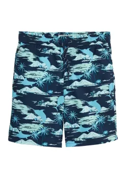 Discount ⭐ Ocean + Coast® Boys 8-20 Printed Swim Trunks 🎉 -Ocean + Coast® Sales Store Belk 1666