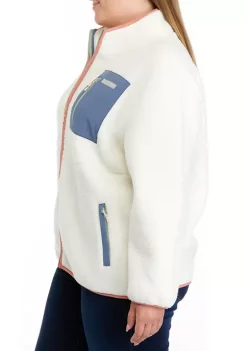 Discount 👏 Ocean + Coast® Plus Size Sherpa Full Zip Jacket ⭐ -Ocean + Coast® Sales Store Belk 172