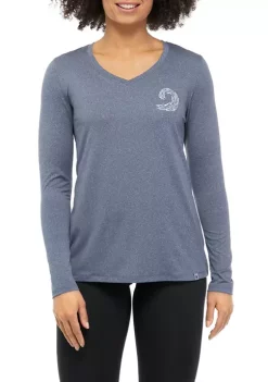 Brand new 🎉 Ocean + Coast® 👩 Women's Long Sleeve V-Neck Graphic T-Shirt 🤩 -Ocean + Coast® Sales Store Belk 1745