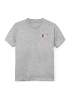 Buy 🎁 Ocean + Coast® Boys 8-20 Short Sleeve Americana Graphic T-Shirt 🛒