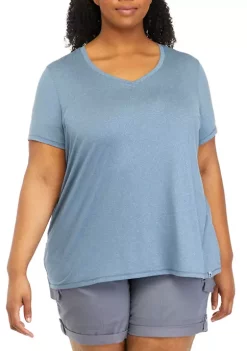Wholesale ⭐ Ocean + Coast® Plus Size Short Sleeve V-Neck T-Shirt 😉