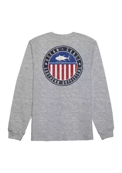 Promo 🔥 Ocean + Coast® Big & Tall Tuna Americana Graphic T-Shirt 💯