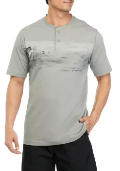 Hot Sale 🎉 Ocean + Coast® Short Sleeve Henley Graphic T-Shirt 🧨 -Ocean + Coast® Sales Store Belk 1822