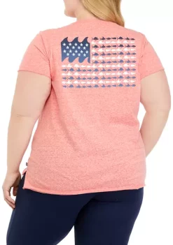 Best Pirce 😍 Ocean + Coast® Plus Size Short Sleeve Scoop Neck Graphic T-Shirt 😍 -Ocean + Coast® Sales Store Belk 1842