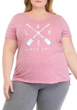 Best Pirce 😍 Ocean + Coast® Plus Size Short Sleeve Scoop Neck Graphic T-Shirt 😍 -Ocean + Coast® Sales Store Belk 1845