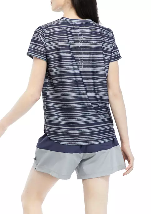 New ✔️ Ocean + Coast® Short Sleeve Printed Knit Rash Guard ❤️ 2 New ✔️ Ocean + Coast® Short Sleeve Printed Knit Rash Guard ❤️ - Image 2