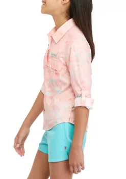 Buy 🌟 Ocean + Coast® 👧 Girls 7-16 Long Sleeve Fishing 👕 Shirt 🎉 -Ocean + Coast® Sales Store Belk 1954