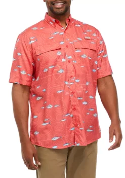 Best Pirce 👍 Ocean + Coast® Big & Tall Printed Fishing 👚 Shirt 😉 -Ocean + Coast® Sales Store Belk 1979