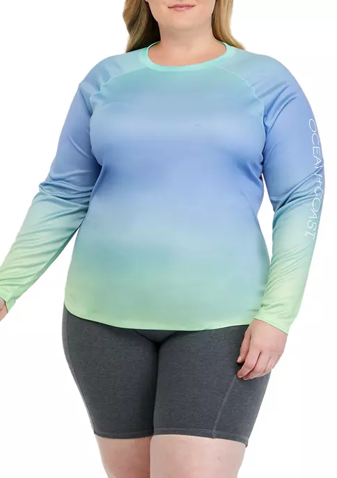 Top 10 😀 Ocean + Coast® Plus Size Long Sleeve UPF Knit Top ✔️ 4 Top 10 😀 Ocean + Coast® Plus Size Long Sleeve UPF Knit Top ✔️ - Image 4