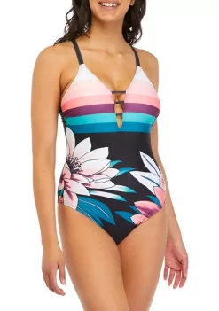 Cheap 👍 Ocean + Coast® Tropical Print One-Piece 🩱 Swimsuit ✔️ -Ocean + Coast® Sales Store Belk 2092
