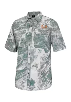 Outlet ⌛ Ocean + Coast® X RealTree Camouflage Button Up 👕 Shirt 🎁