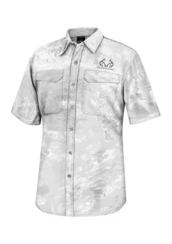Outlet ⌛ Ocean + Coast® X RealTree Camouflage Button Up 👕 Shirt 🎁 -Ocean + Coast® Sales Store Belk 2096