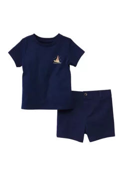 New 👏 Ocean + Coast® Baby Boys Graphic T-Shirt and Shorts Set 🔥 -Ocean + Coast® Sales Store Belk 2172