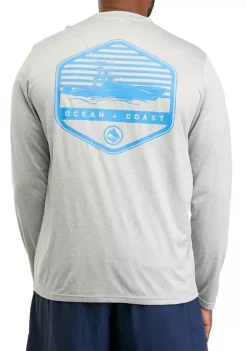New 😍 Ocean + Coast® Big & Tall Long Sleeve Graphic T-Shirt 👏 -Ocean + Coast® Sales Store Belk 218