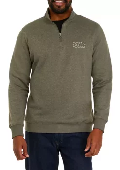 Best reviews of 🎁 Ocean + Coast® Big & Tall Fleece Quarter Zip 👚 Shirt 👏 -Ocean + Coast® Sales Store Belk 250
