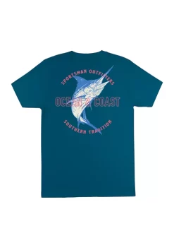Buy 🎉 Ocean + Coast® Big & Tall Marlin Graphic T-Shirt 👍