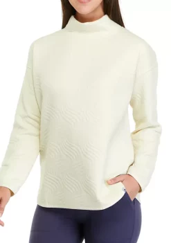 Best Sale 👍 Ocean + Coast® 👩 Women's Long Sleeve Quilted Turtleneck Sweater ❤️ -Ocean + Coast® Sales Store Belk 398