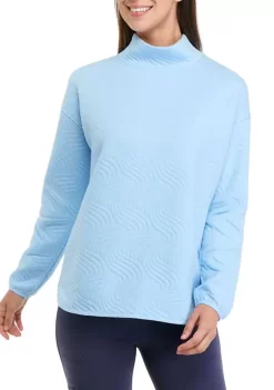 Best Sale 👍 Ocean + Coast® 👩 Women's Long Sleeve Quilted Turtleneck Sweater ❤️ -Ocean + Coast® Sales Store Belk 399