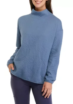 Best Sale 👍 Ocean + Coast® 👩 Women's Long Sleeve Quilted Turtleneck Sweater ❤️ -Ocean + Coast® Sales Store Belk 400