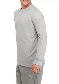 Best Sale ⭐ Ocean + Coast® Long Sleeve Jaspe Crew Neck 👕 Shirt 🔔 -Ocean + Coast® Sales Store Belk 459