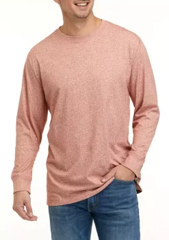 Best Sale ⭐ Ocean + Coast® Long Sleeve Jaspe Crew Neck 👕 Shirt 🔔 -Ocean + Coast® Sales Store Belk 464