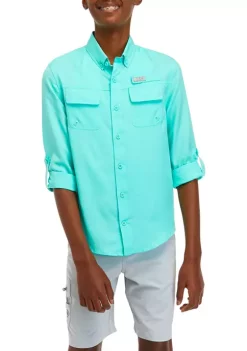Top 10 🔔 Ocean + Coast® Boys 8-20 Long Sleeve Solid Fish 👕 Shirt 🎉 -Ocean + Coast® Sales Store Belk 513