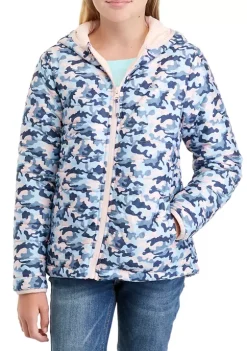 Buy 🛒 Ocean + Coast® 👧 Girls 7-16 Camo Print Puffer Jacket 🎉 -Ocean + Coast® Sales Store Belk 605