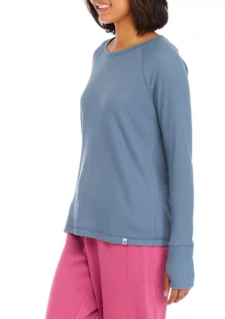 Best Sale 🌟 Ocean + Coast® 👩 Women's Long Sleeve Waffle Knit Top ⌛ -Ocean + Coast® Sales Store Belk 651